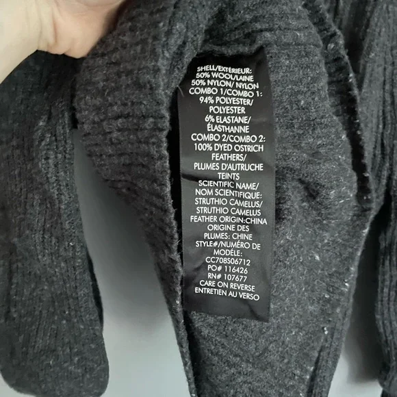 Alice + Olivia Ribbed Wool Blend Cropped Sweater Womens Size Small - Picture 2 of 4